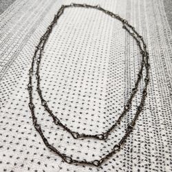 Vintage Black Chain Necklace
