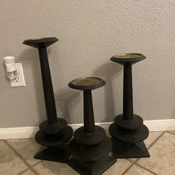 Set Of Pillar Candle Holders