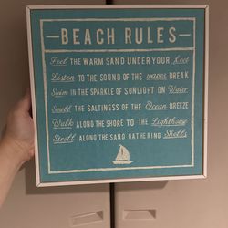 Beach Rules Frame 