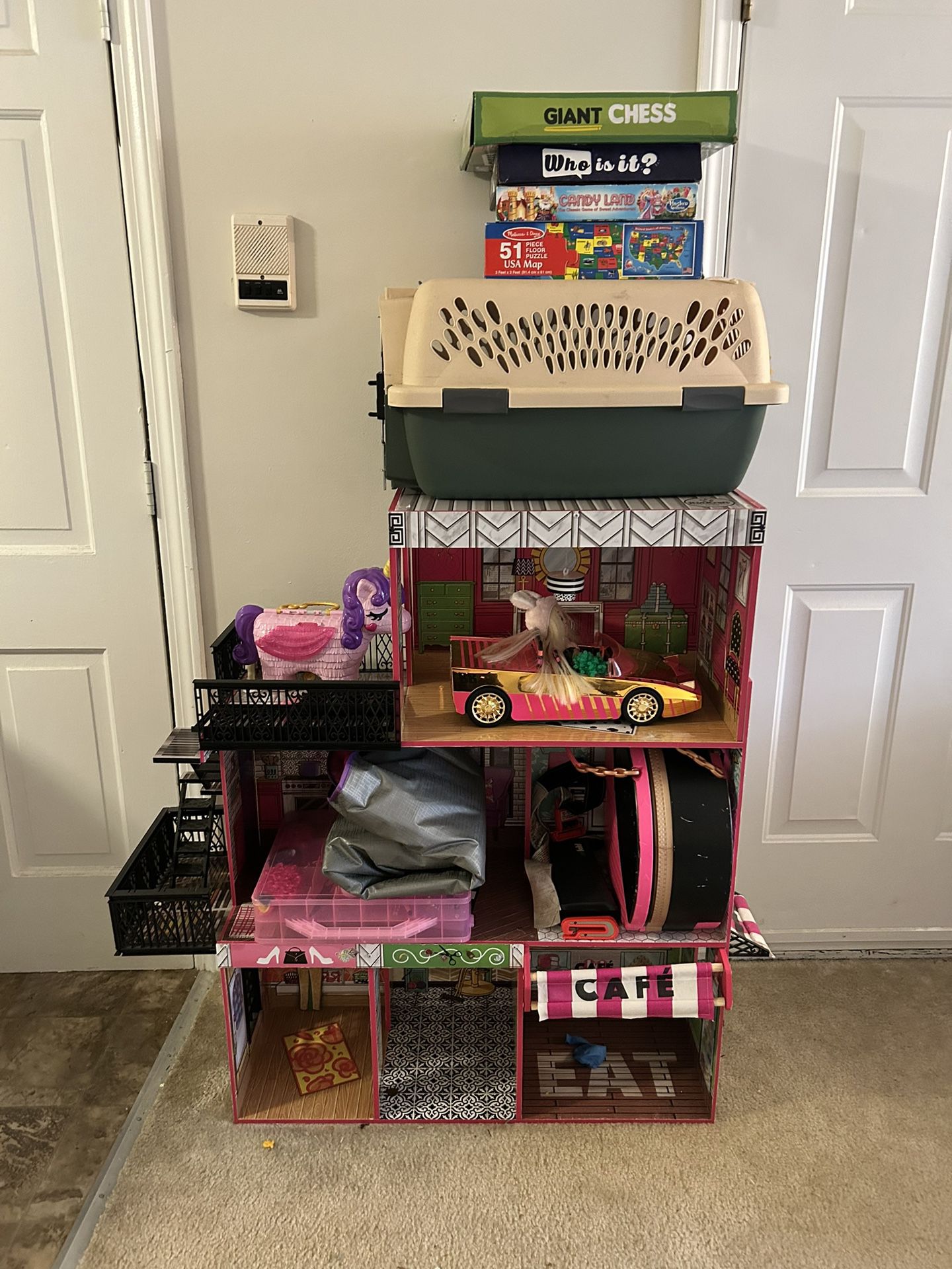 Games, Toys And Cat Carrier