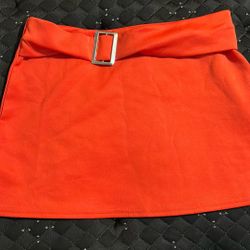 Pretty little thing orange skirt 
