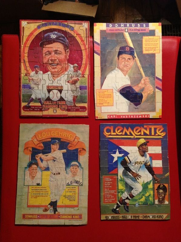 Vintage Donruss hall of fame puzzles