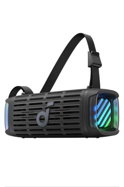 Soundcore - by Anker Boom 3i Rugged Outdoor Portable Bluetooth Speaker, IP68 Waterproof, Floating, 50W, 16H Playtime - Black