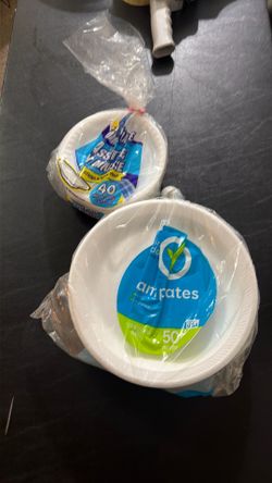 Free Foam Plates and Saucers