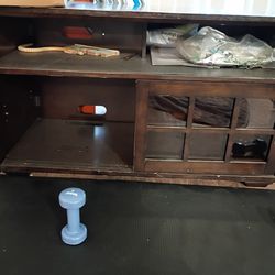 Wooden TV stand