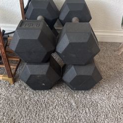 2 sets of dumbbells - 35lb & 45lb
