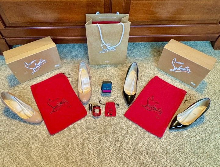 2 Pairs Christian Louboutin Heels