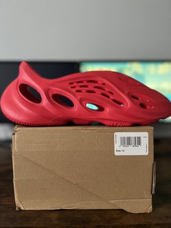 adidas Yeezy Foam Runner Vermillion Red Size 12