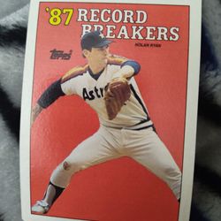 Nolo Ryan Topps Baseball Card I Mint Condition Obo