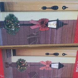 2 Happy Holidays Decorated Lamp Post- Christmas/Thanksgiving