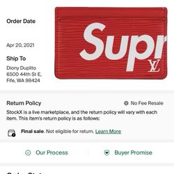 Louis Vuitton x Supreme Porte Carte Simple