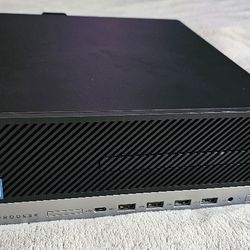 HP ProDesk 600 G3 (500GB HDD, Intel Core i3-6100, 4GB RAM) Desktop Computer - Black/Silver 