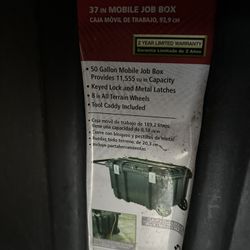3 Husky Storage Containers 50 Gallon Mobile Job Box