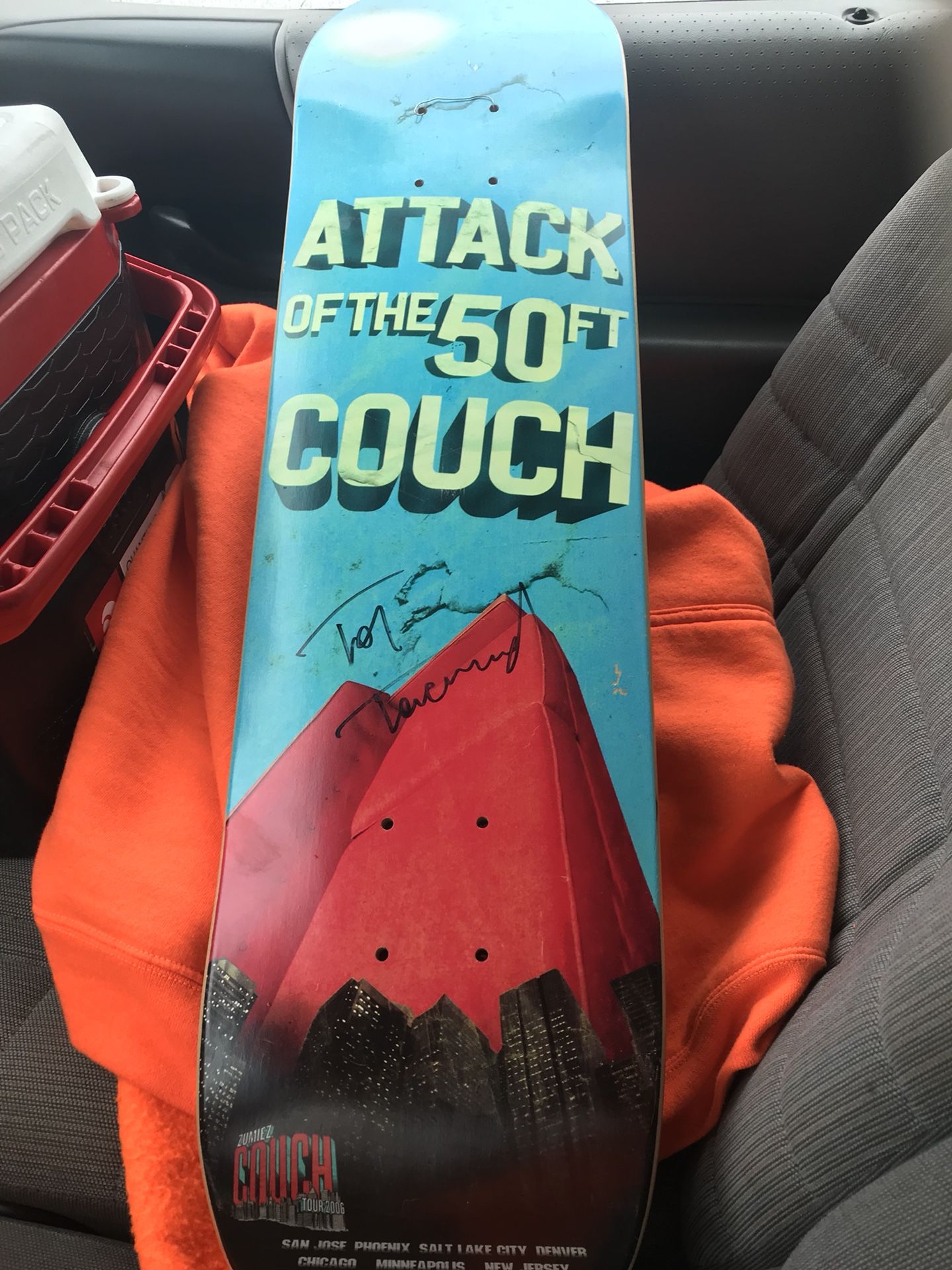 Zumiez Couch Tour 2006 signed skateboard