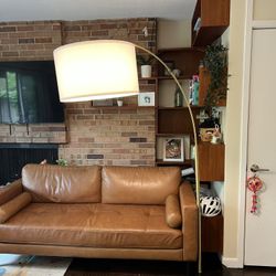 Debbye 77” Chrome Arched Floor Lamp – Like New