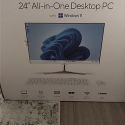 24” All In One Desktop PC