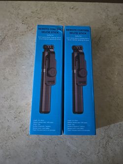 Remote control selfie stick compatible w/ ios and android  BLACK