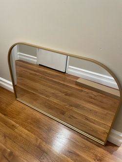 Gold Arch Frame Wall Mirror