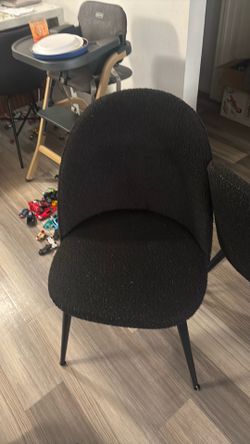 Black dining chairs