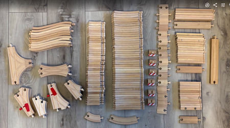 Huge BRIO/Wooden Train Lot – 190+ Track Pieces + Cranes, Stations, Cargo Sets & More
