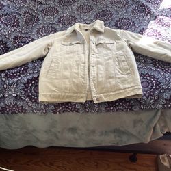 Cream Sherpa jacket