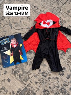 Infant Vampire Halloween Costume Size 12-18M