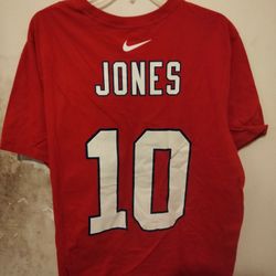 Patriots#10 Red Jones XL Official Nike Tshirt