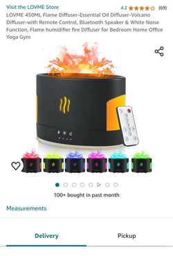 LOVME RGB Flame Aroma Diffuser