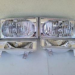 99-04 Ford F250 F350 F450 F550 Super Duty 00-04 Excursion Headlights Luces Micas Calaveras Faros Faroles Focos Headlamps 