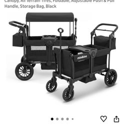 Brand New :  2-Seater Stroller Wagon with Removable Canopy