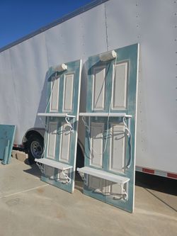 Set Of Two Door shelf light up