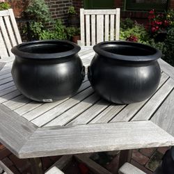 Vintage Large Halloween Blow Mold Witches Cauldron Union Products