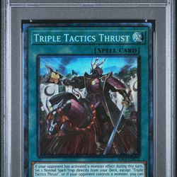 TRIPLE TACTICS THRUST COLLECTOR’S RARE PSA 9