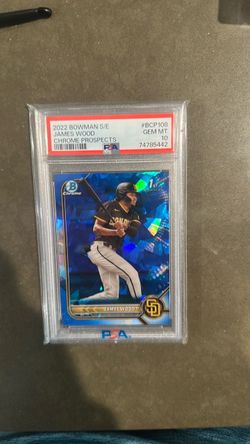 2022 Bowman S/E James Wood Chrome Prospects PSA 10