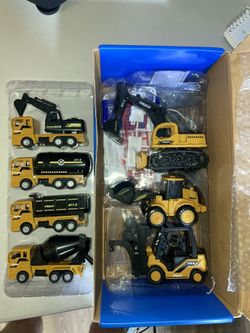 7 Pack Construction Trucks Set 