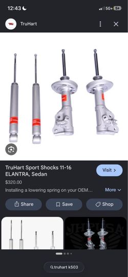 Truhart sport shocks and struts