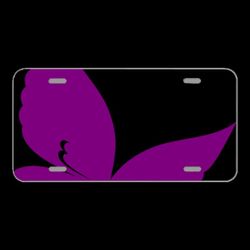 License Plate Novelty Car Front Butterfly Design Spring Summer