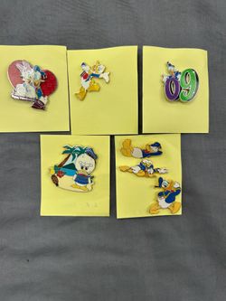 Disney Donald Duck Pin Lot 6 WDW Happy Valentines Day 2006 Donald 09 Trading Pins