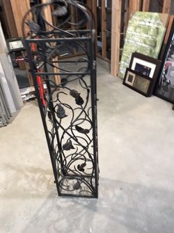 Metal Wine Stand- 53” Tall, 12” Wide And 8” Deep $35