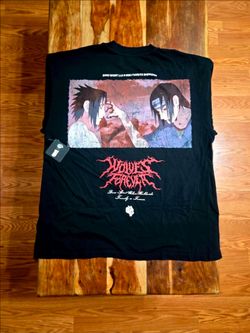 Darc Sport x Naruto Shippuden Wolves Forever Uchiha Tee Black Size X-Large