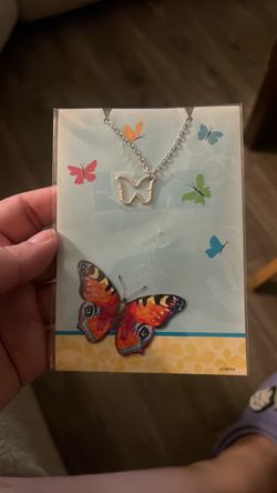 Silver Butterfly Necklace
