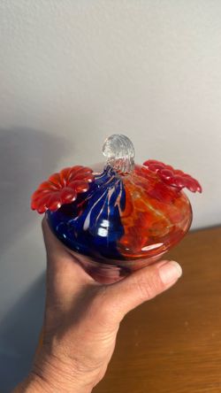 Art Glass Hummingbird feeder / Hand  blown