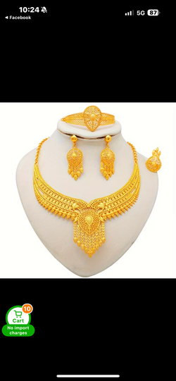 Nicklace set dark golden