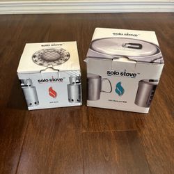 Solo Stove Lite Stainless Steel Wood Portable Camping & Pot 900 Combo Lot NEW