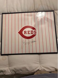Cincinnati Reds autographed with letter of authenticity shirt