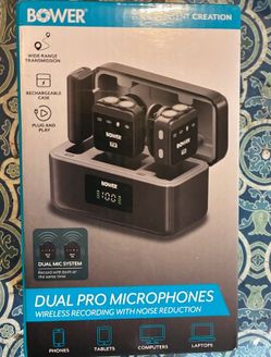 Bower Dual Pro Wireless Lavalier Microphones