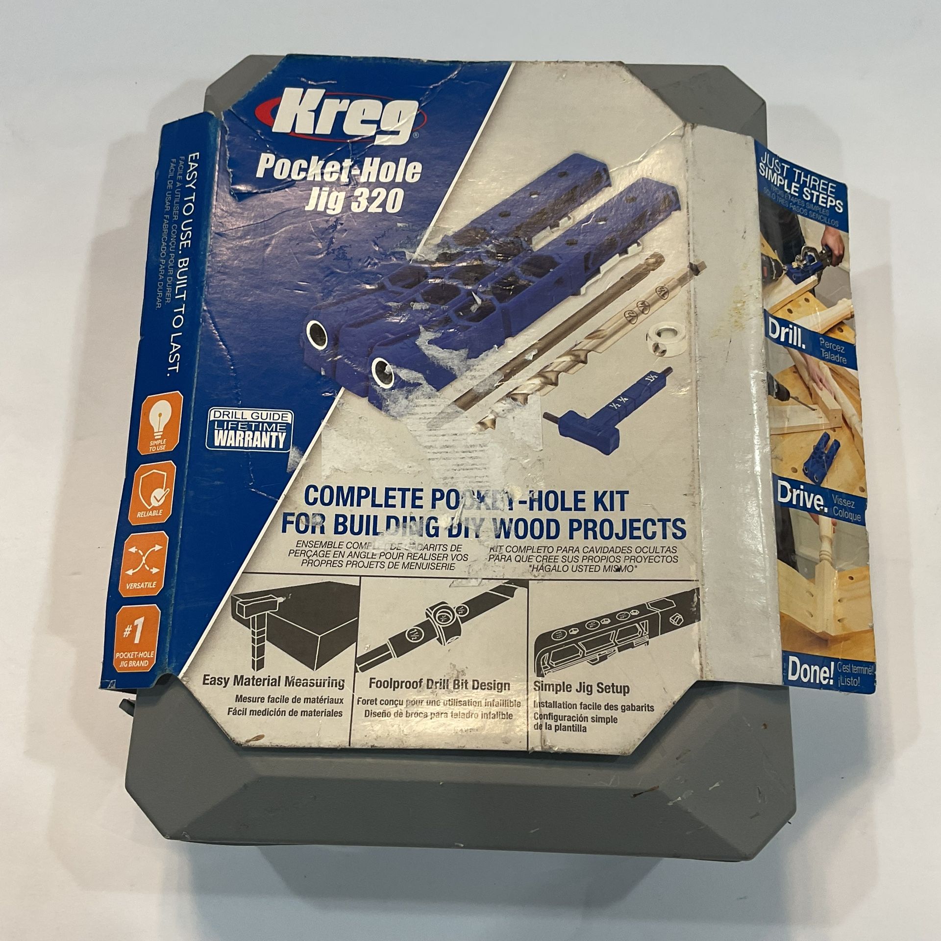 Kreg 320 Pocket-Hole Kit -- 1/2'', 3/4'', 1 1/2'' material thickness stops