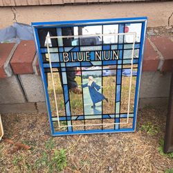 Vintage Blue Moon Bar  Mirror
