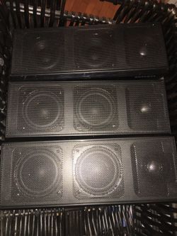 5 Samsung surround speakers