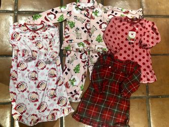 4T Girls Holiday Winter Pajamas